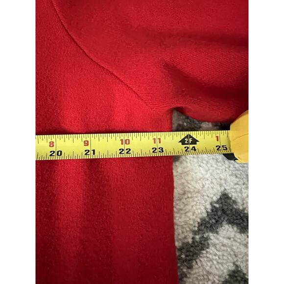 BETTY BARCLAY Bright Red Longline Big Pockets Knit Sweater Cardigan - Picture 9 of 10